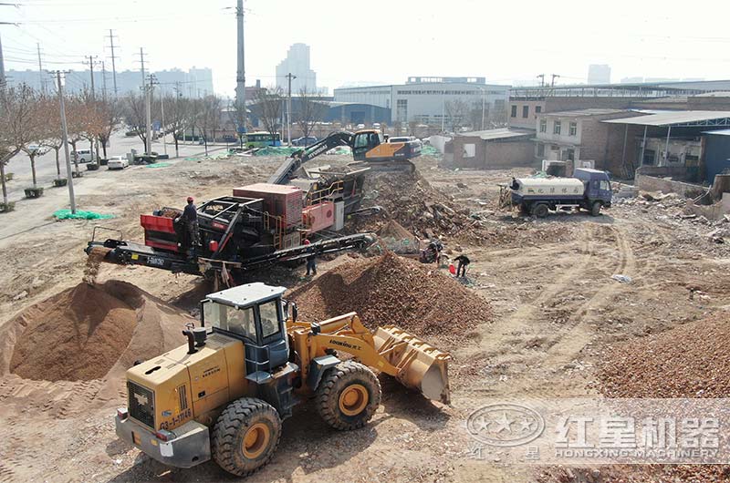 西安時產400噸建筑垃圾再生加工廠