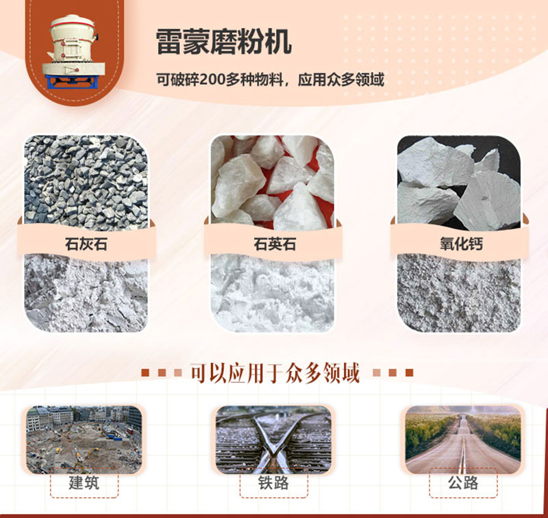 雷蒙磨粉機應用領域